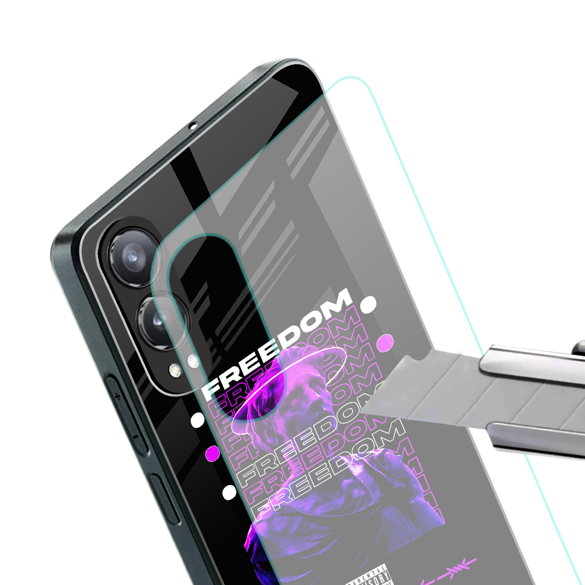 freedom back phone cover | glass case for oneplus nord ce 4 lite