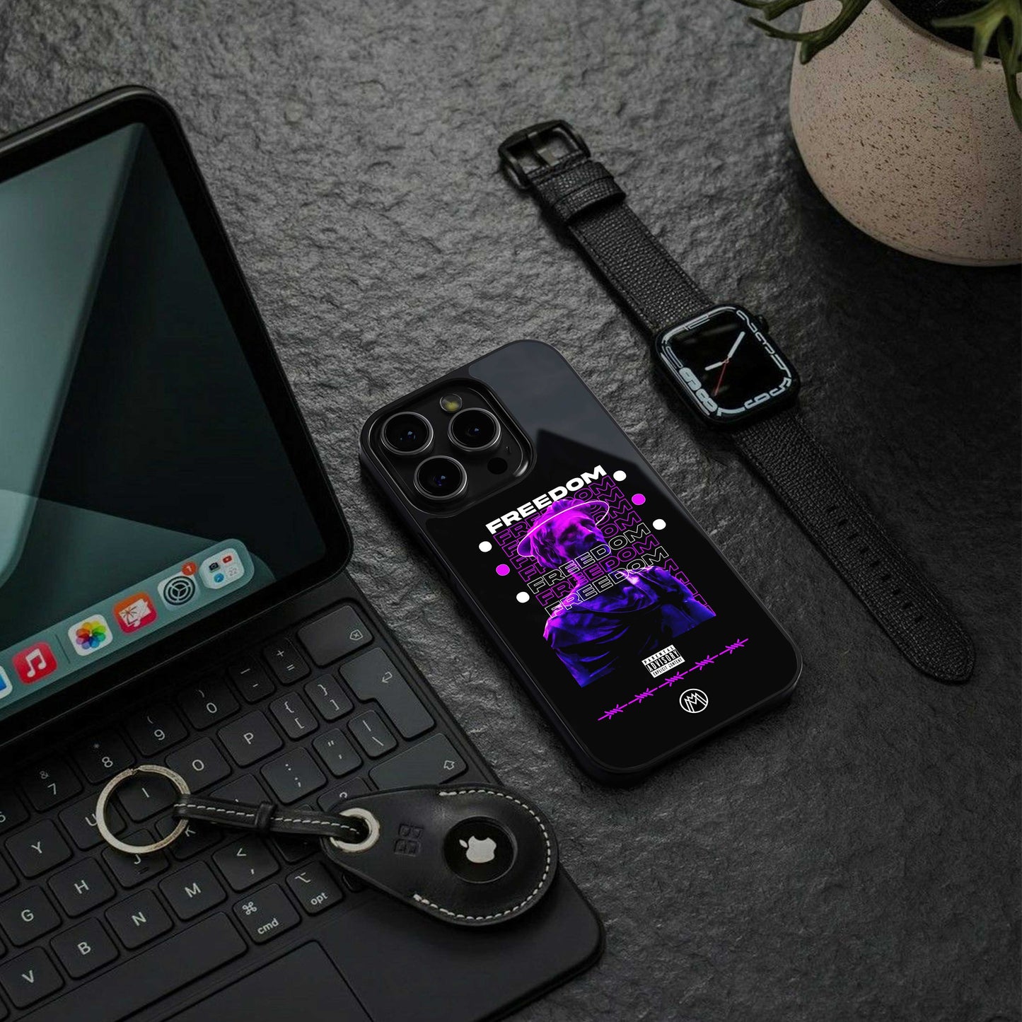 freedom back phone cover | glass case for iphone 14 pro max