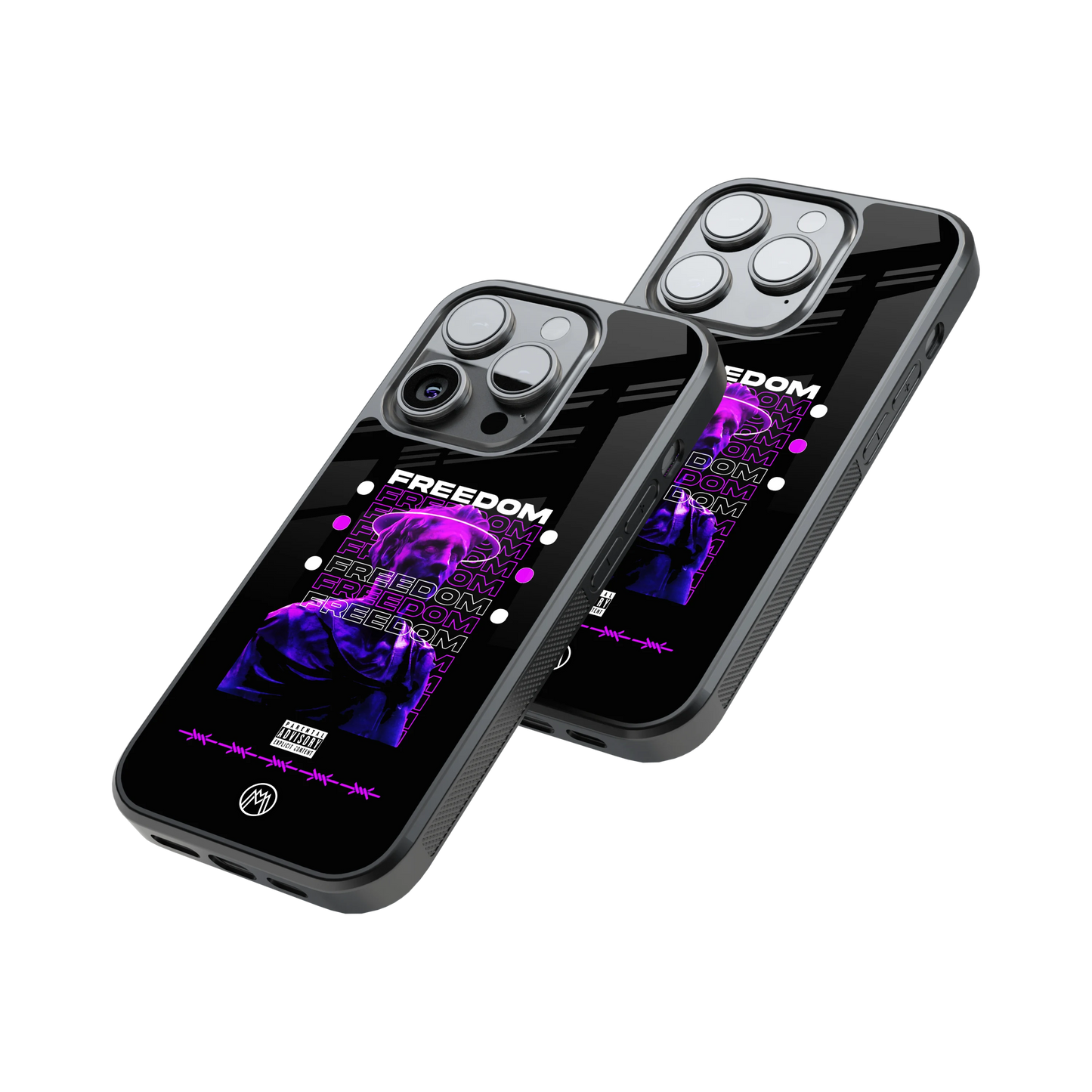 Protective Glass Back Phone Case Compatible with iPhone, Samsung, OnePlus, Pixel & More
