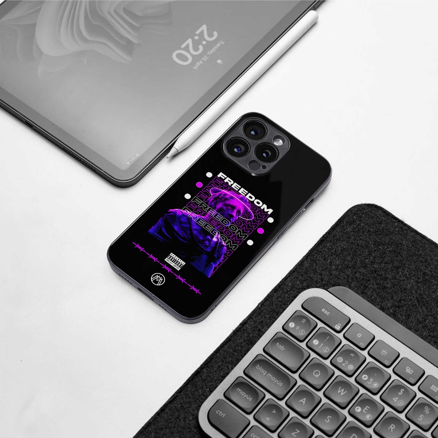 freedom back phone cover | glass case for iphone 14 pro max