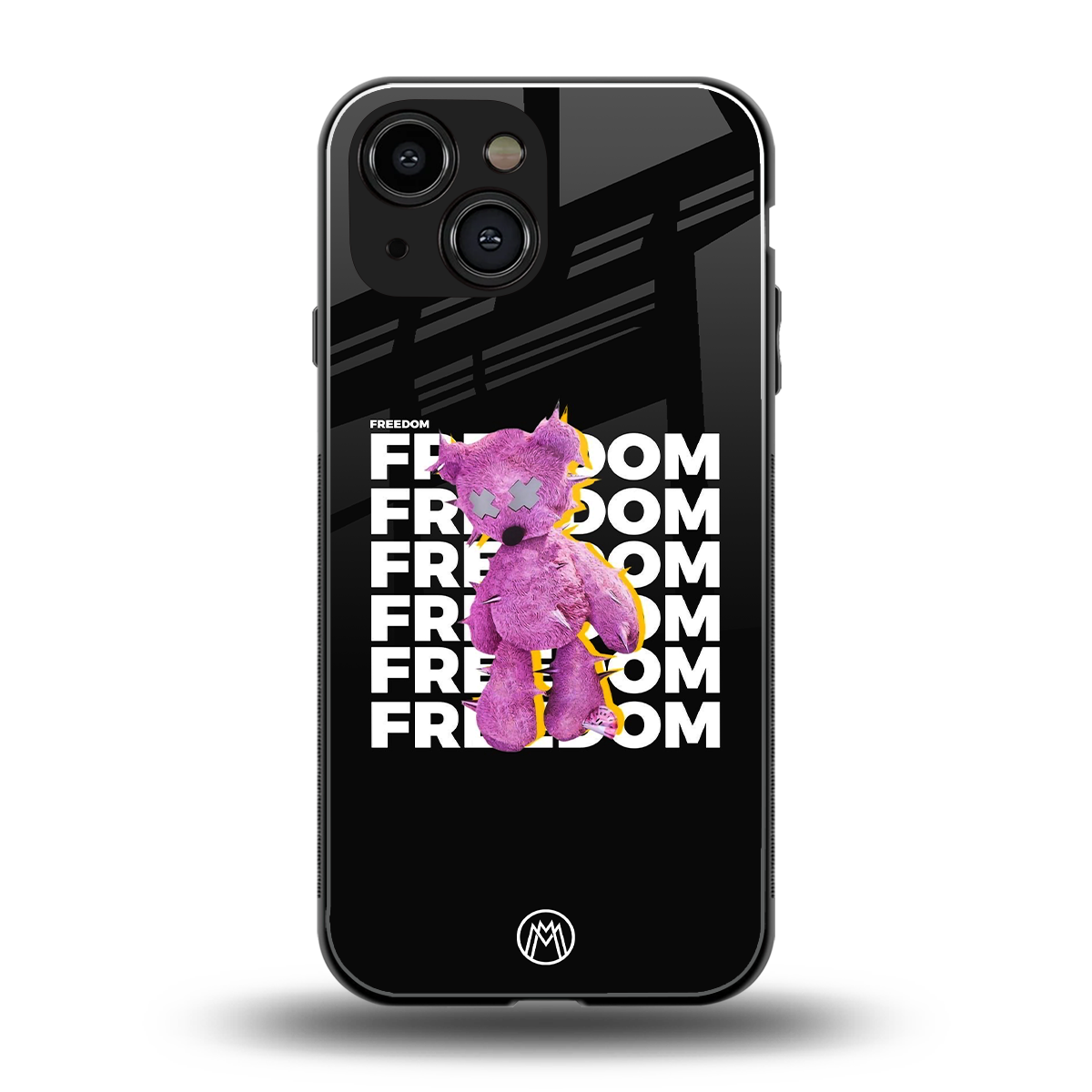 freefall back phone cover | glass case for iphone 13 mini
