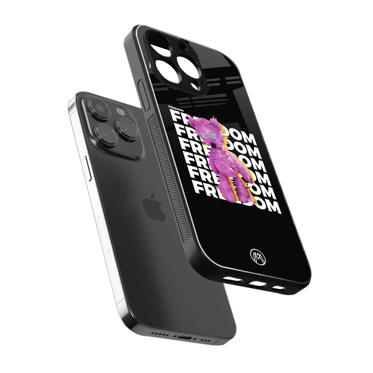 freefall back phone cover | glass case for iphone 13 pro max
