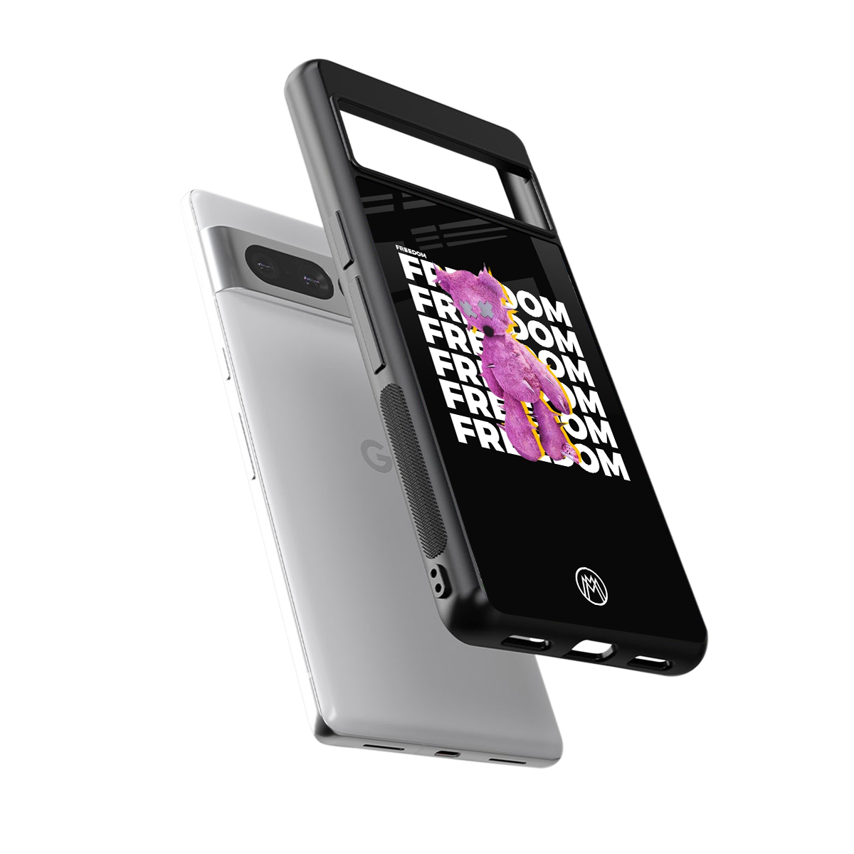 freefall back phone cover | glass case for google pixel 7 pro