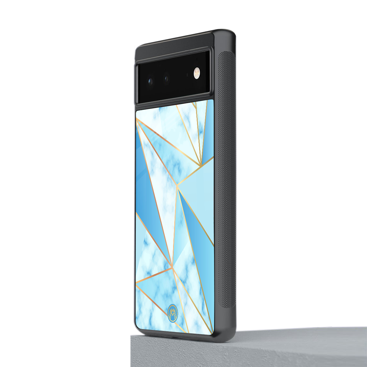 french marble back phone cover | glass case for Google Pixel 6A