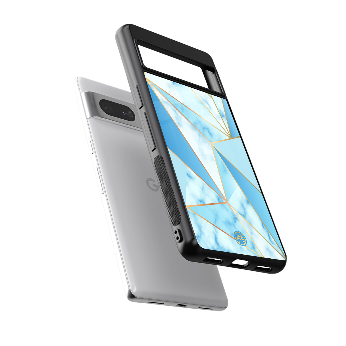 french marble back phone cover | glass case for Google Pixel 7A