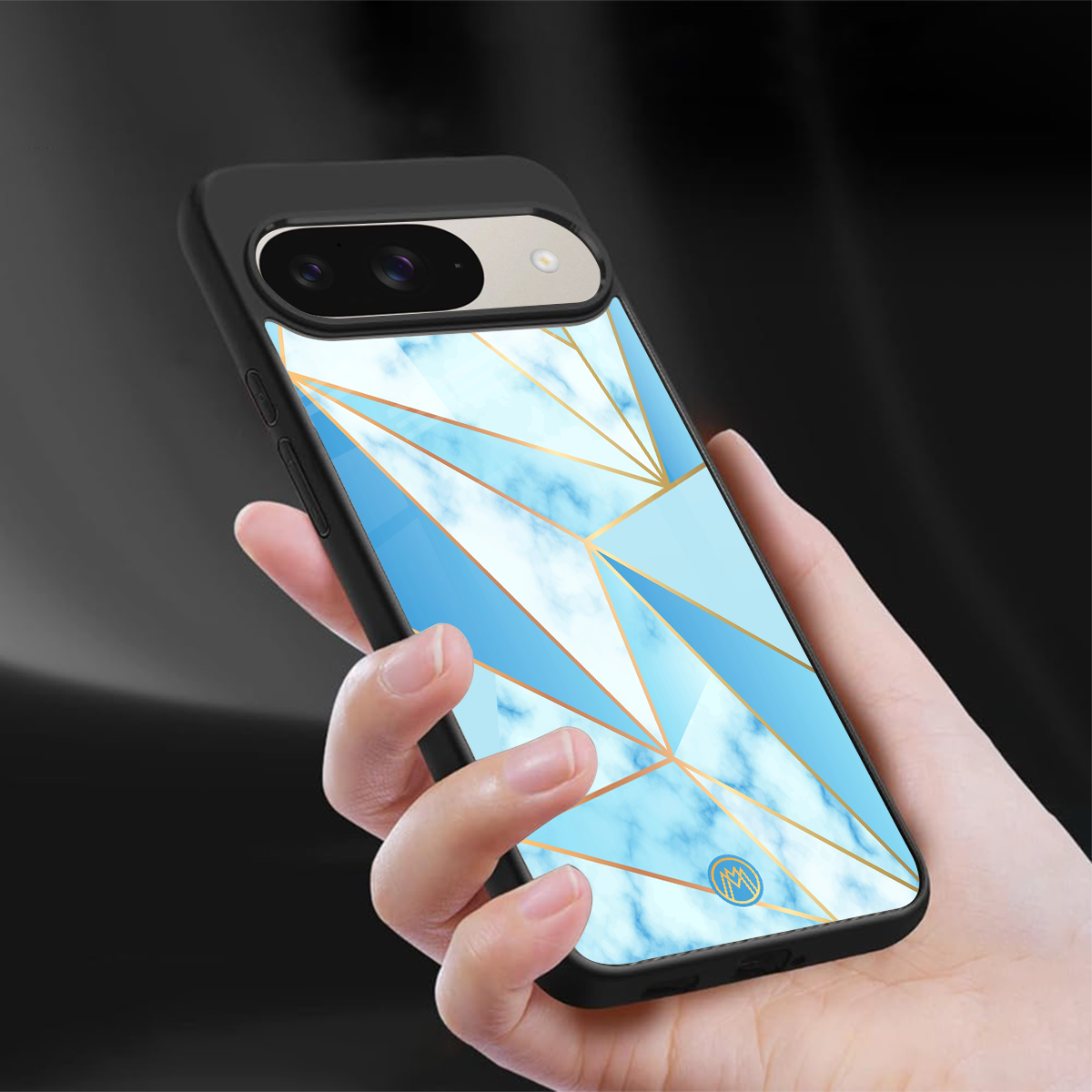 french marble back phone cover | glass case for google pixel 9