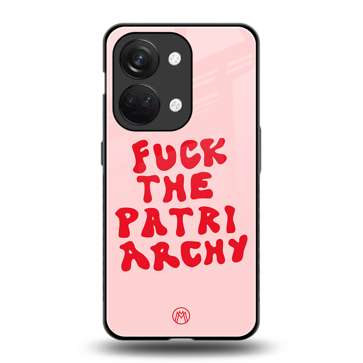 fuck the patriarchy back phone cover | glass case for oneplus nord 3