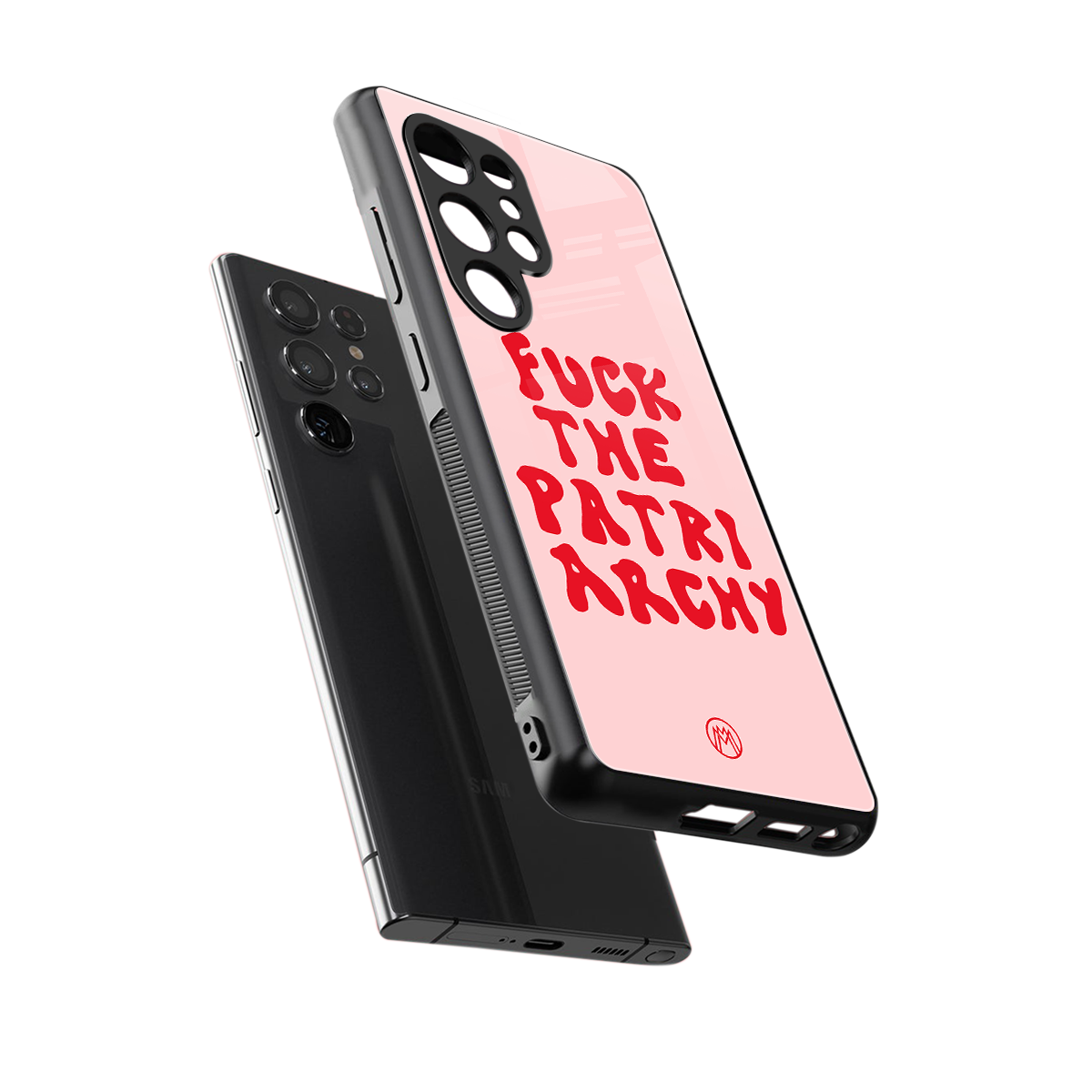 fuck the patriarchy back phone cover | glass case for samsung galaxy s25 ultra