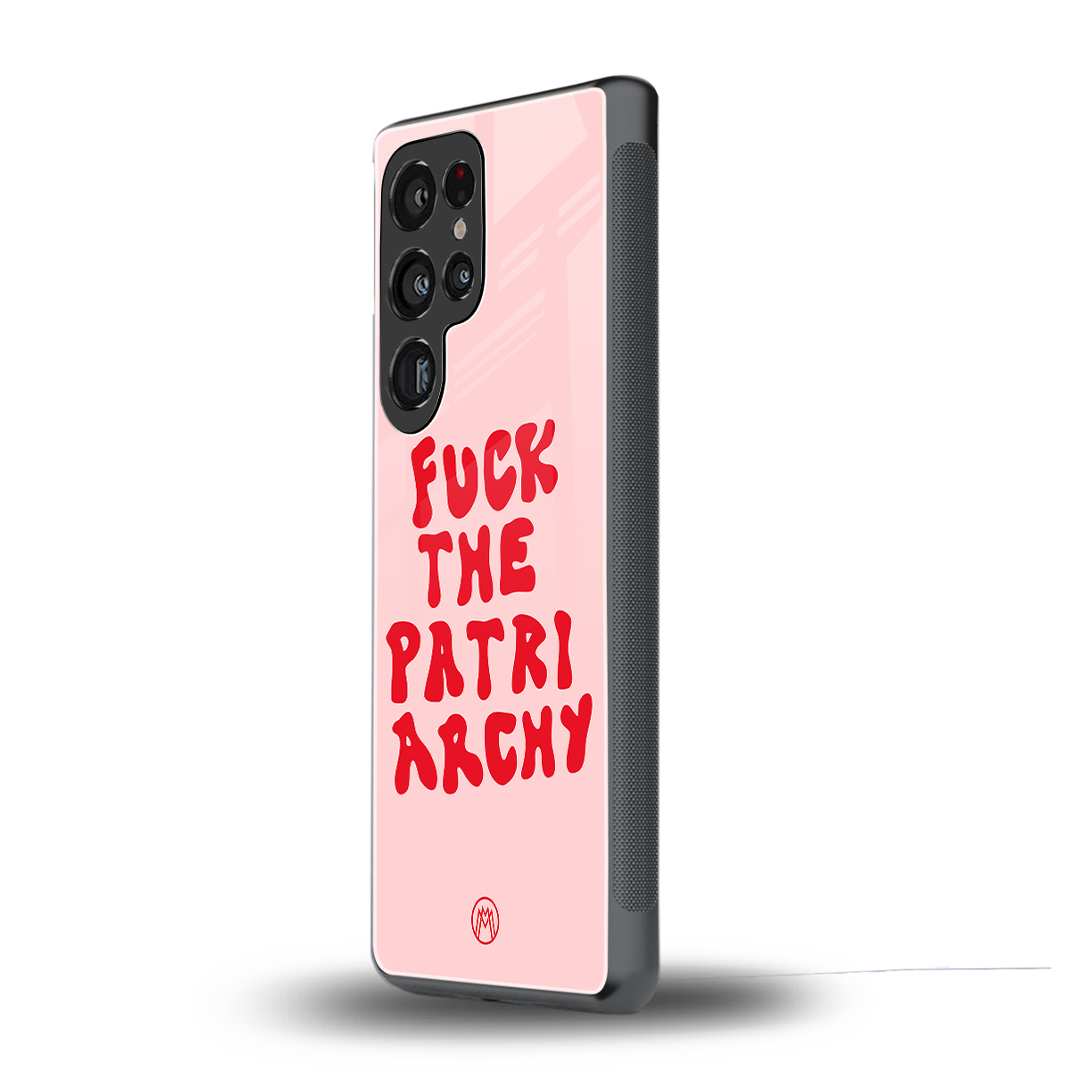 fuck the patriarchy back phone cover | glass case for samsung galaxy s25 ultra
