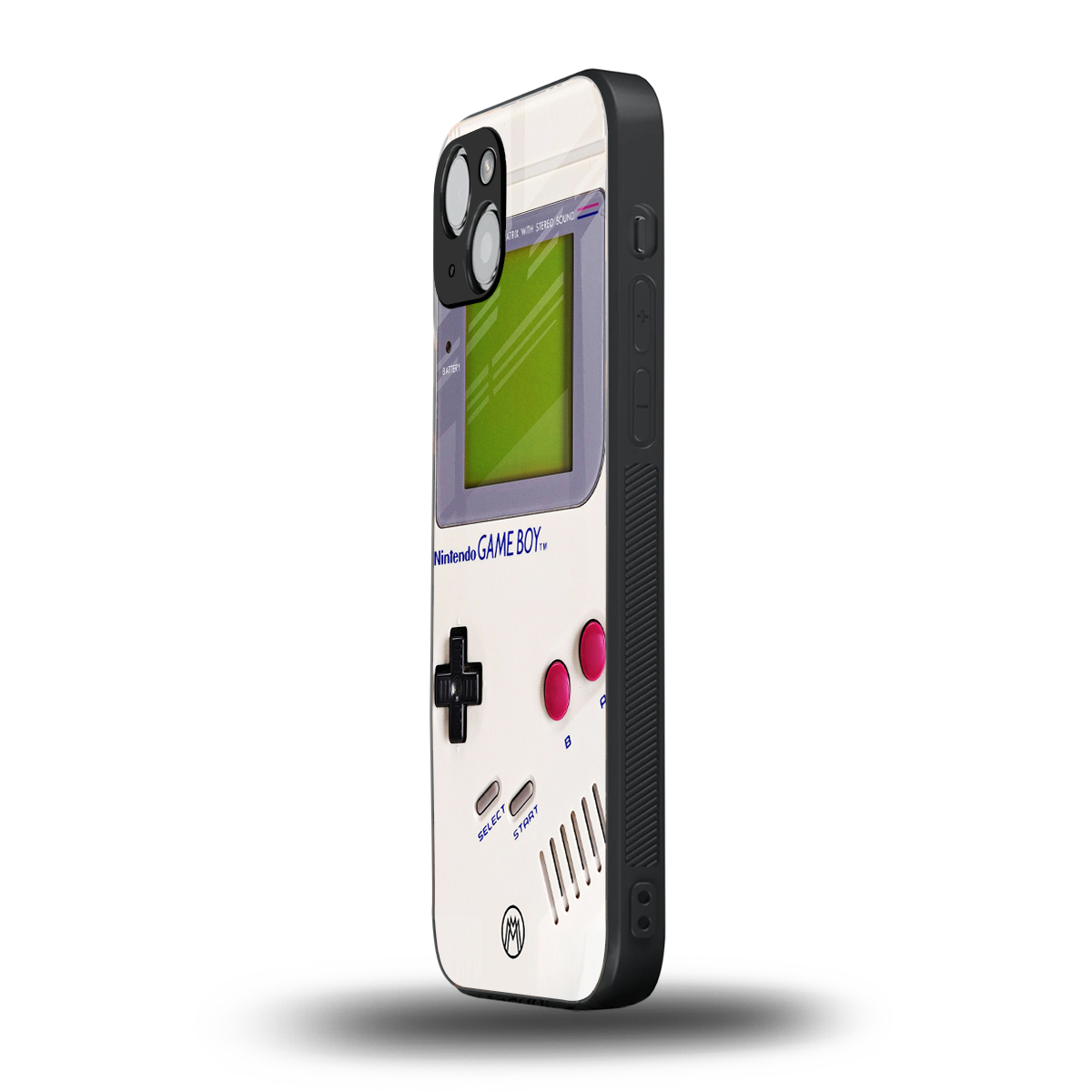 gameboy classic back phone cover | glass case for iphone 15 plus