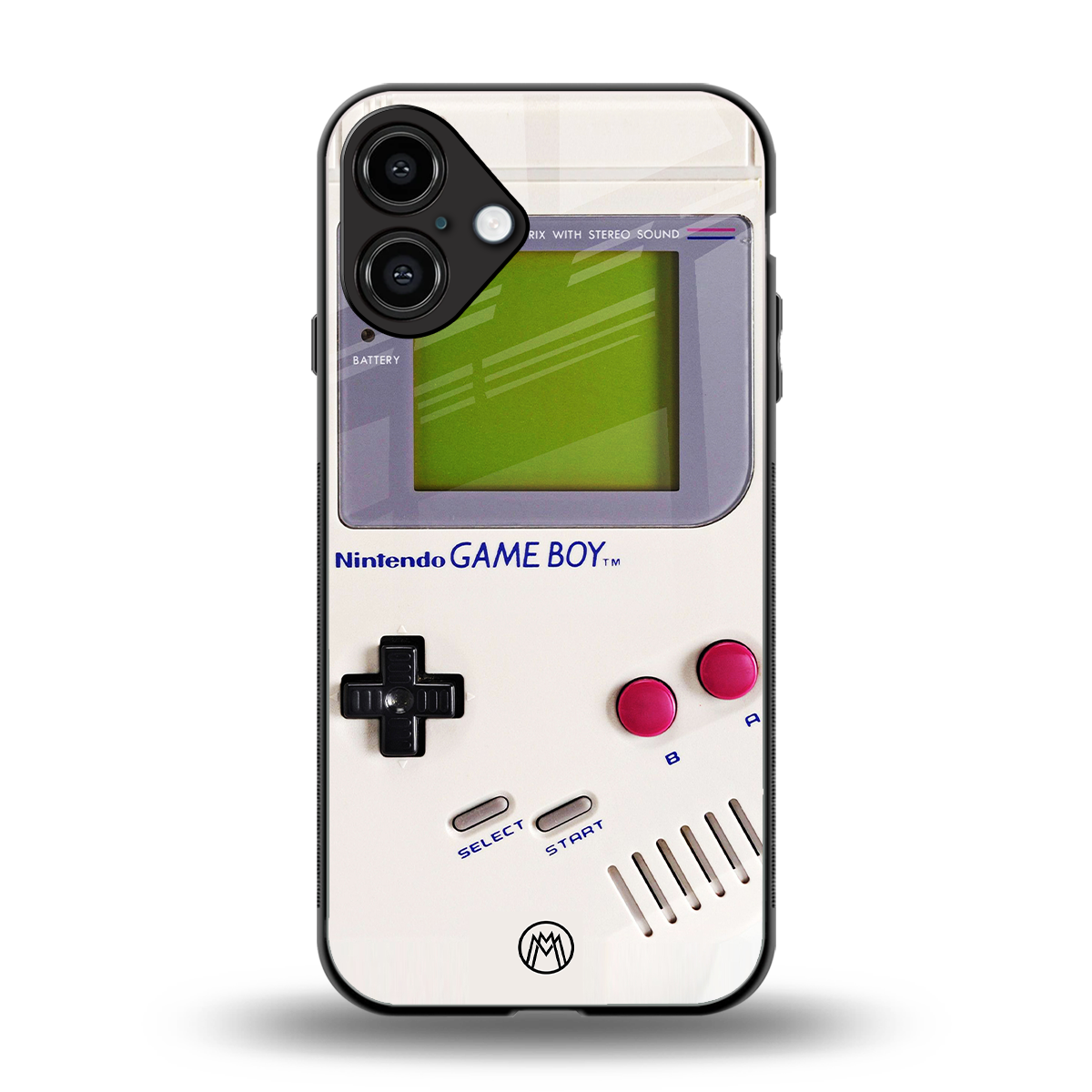 gameboy classic back phone cover | glass case for iphone 16 plus