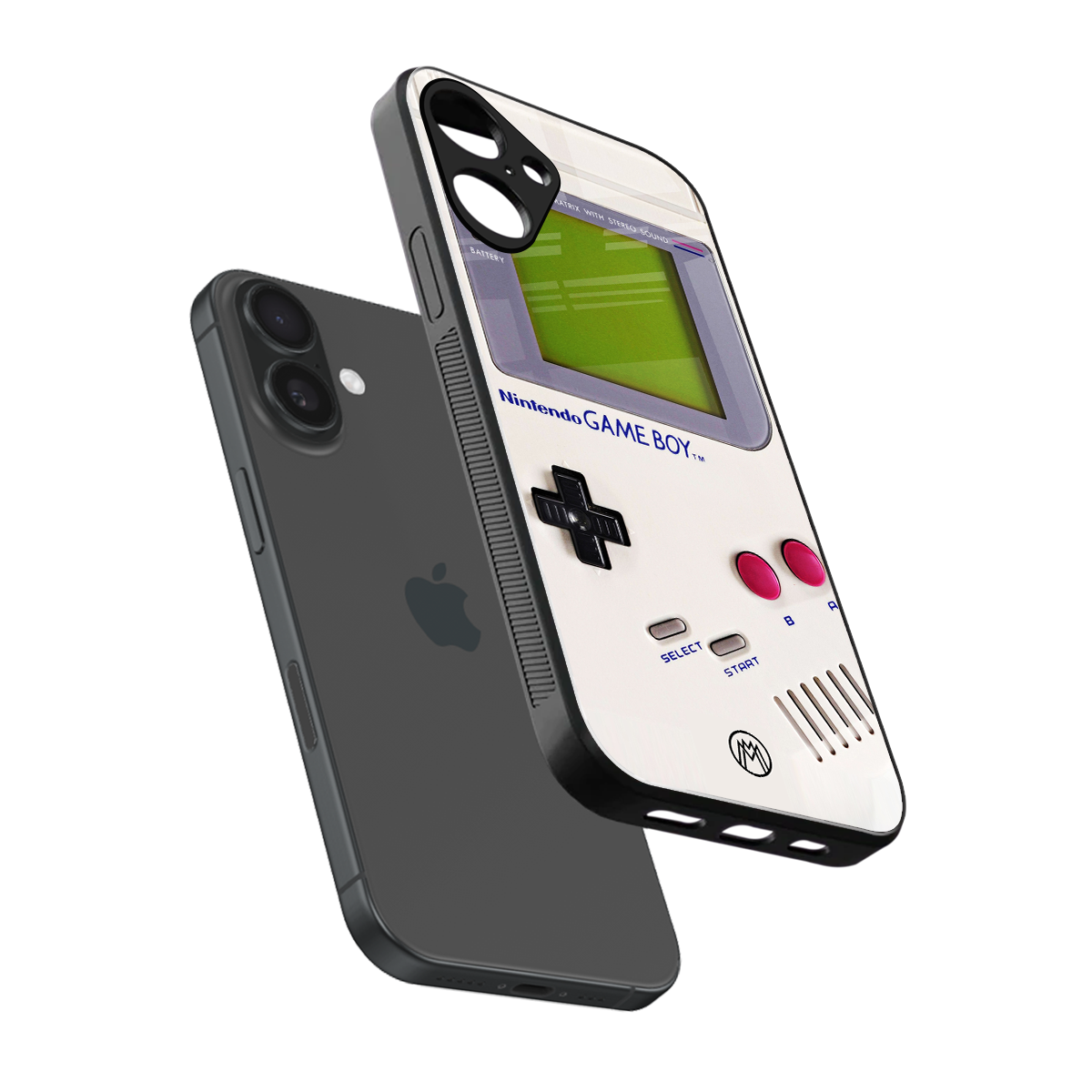 gameboy classic back phone cover | glass case for iphone 16 plus