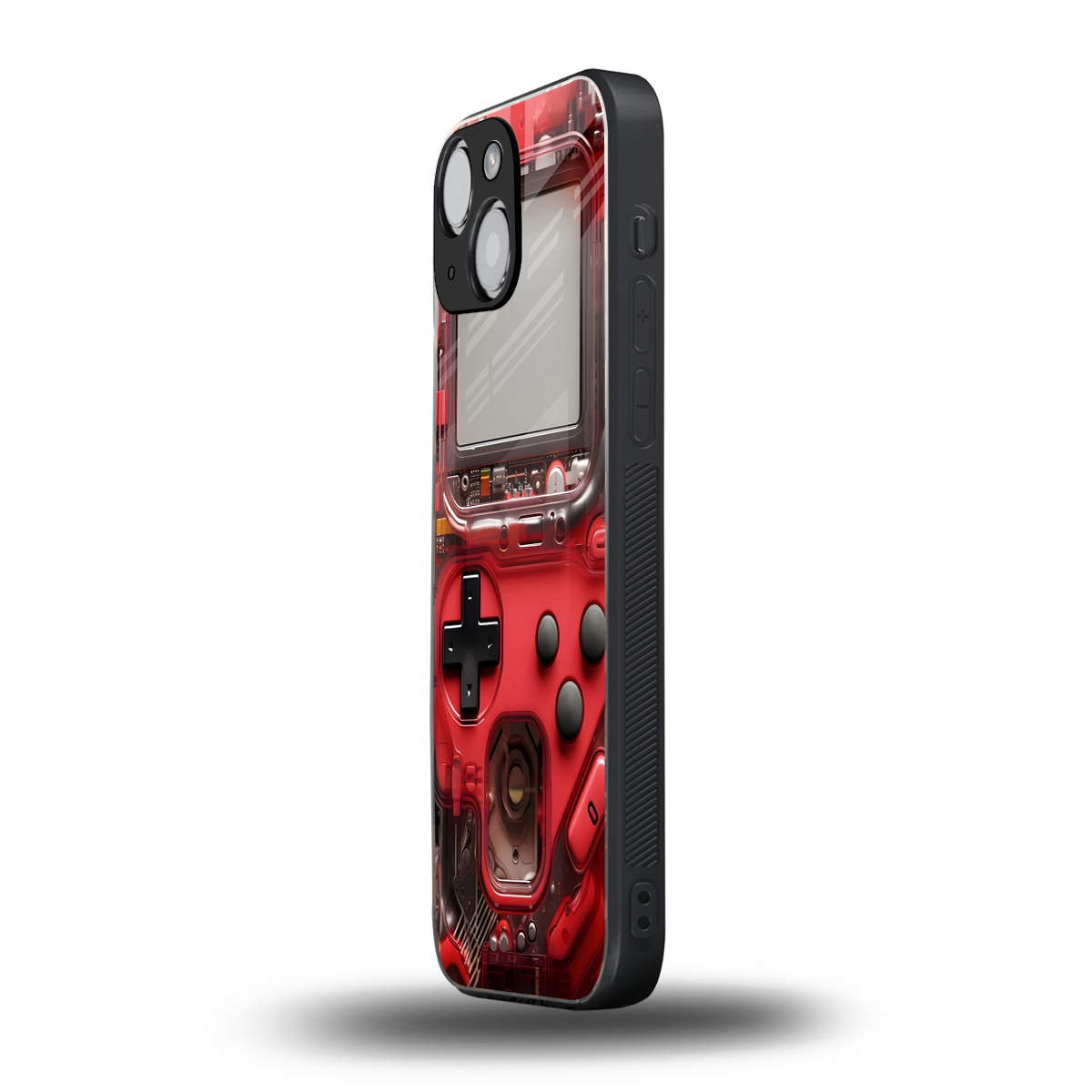 gameboy classic red back phone cover | glass case for iphone 13 mini