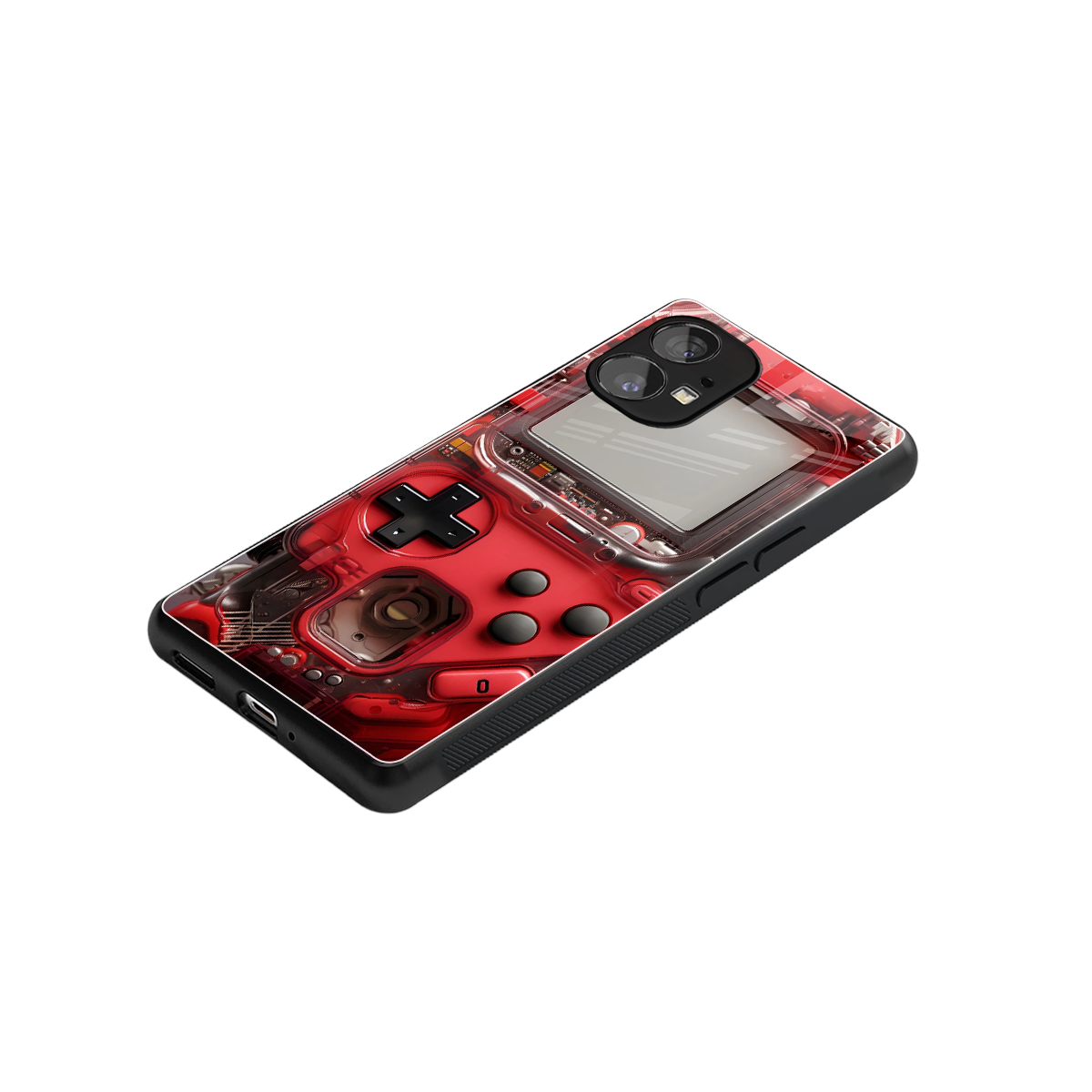 gameboy classic red back phone cover | glass case for nothing phone 1