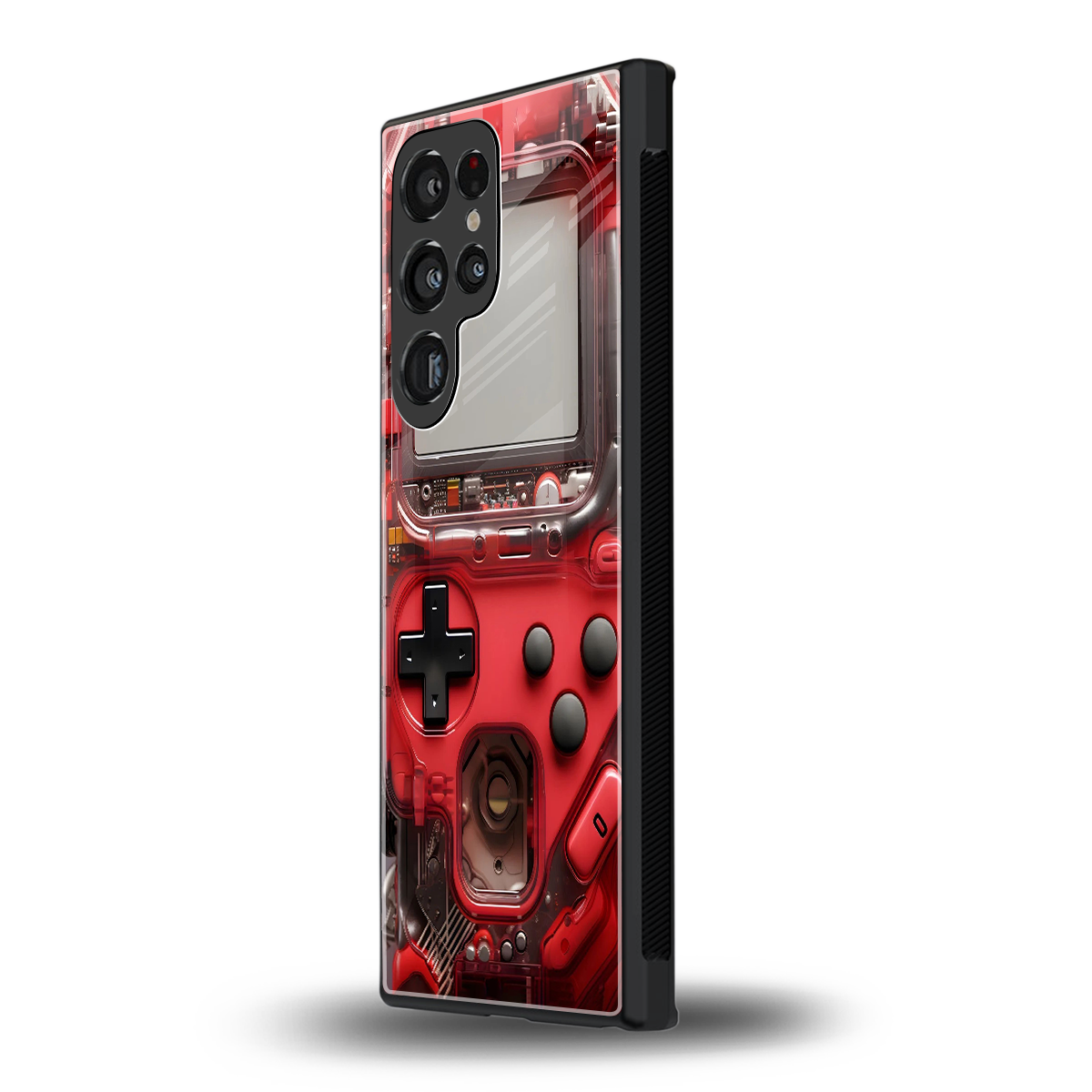 gameboy classic red back phone cover | glass case for samsung galaxy s24 ultra