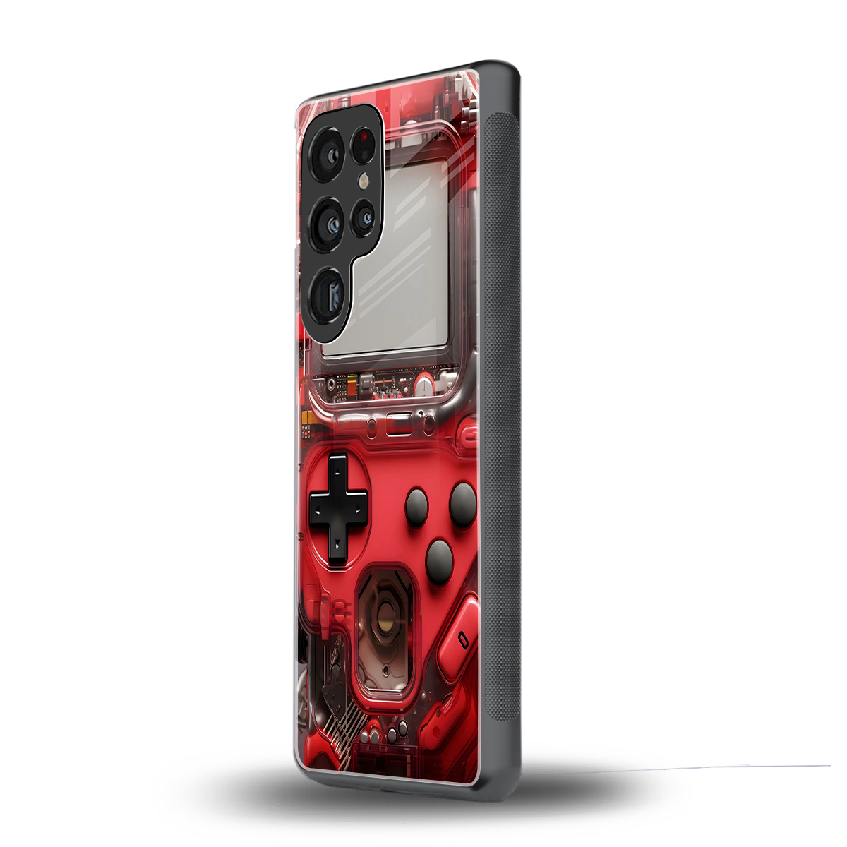 gameboy classic red back phone cover | glass case for samsung galaxy s25 ultra