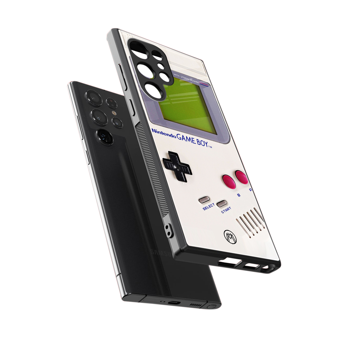gameboy classic back phone cover | glass case for samsung galaxy s24 ultra