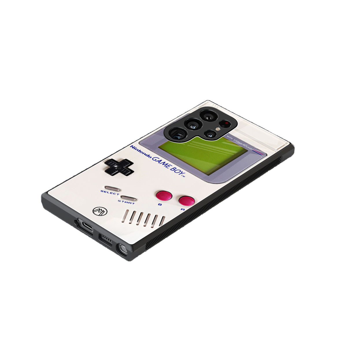 gameboy classic back phone cover | glass case for samsung galaxy s24 ultra