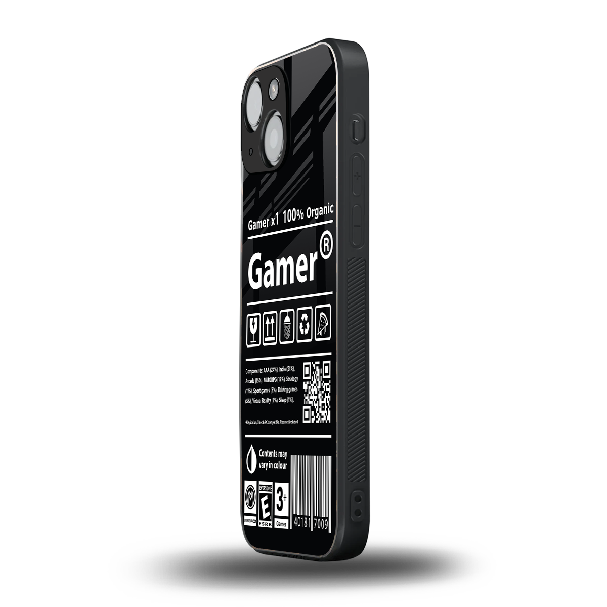 gamer back phone cover | glass case for iphone 13 mini