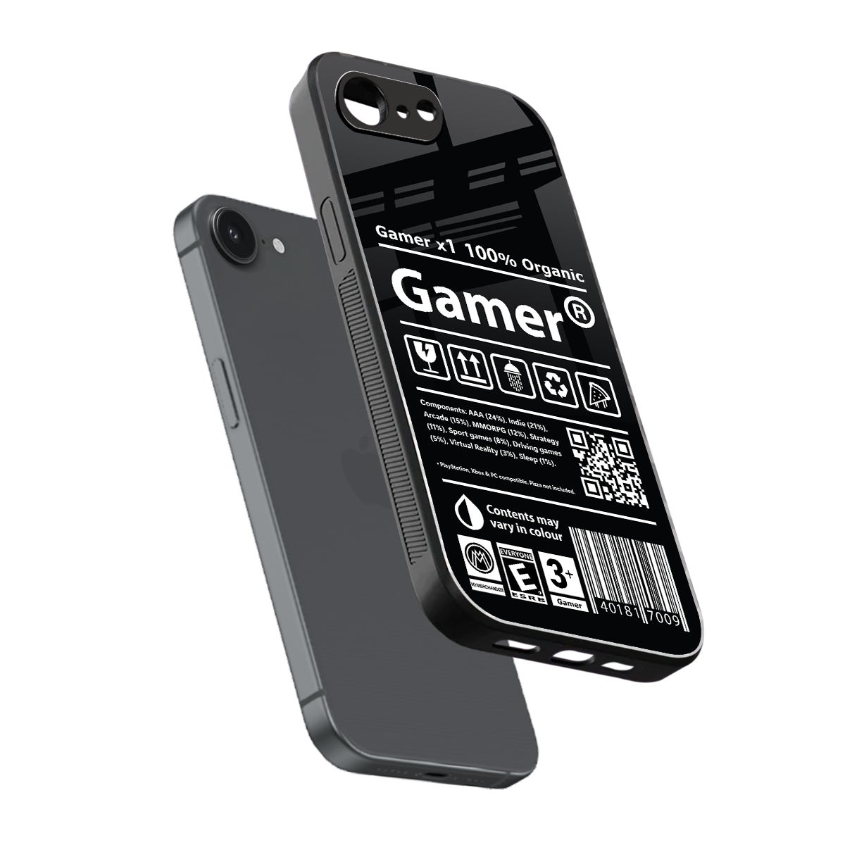 gamer back phone cover | glass case for iphone 16e