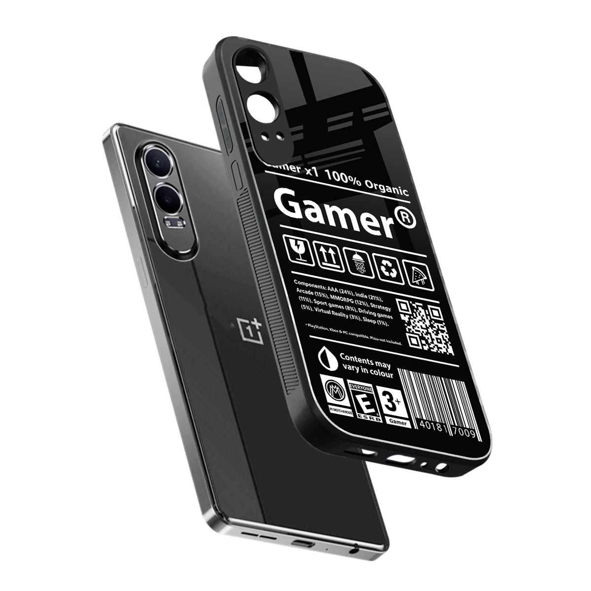 gamer back phone cover | glass case for oneplus nord ce 4 lite