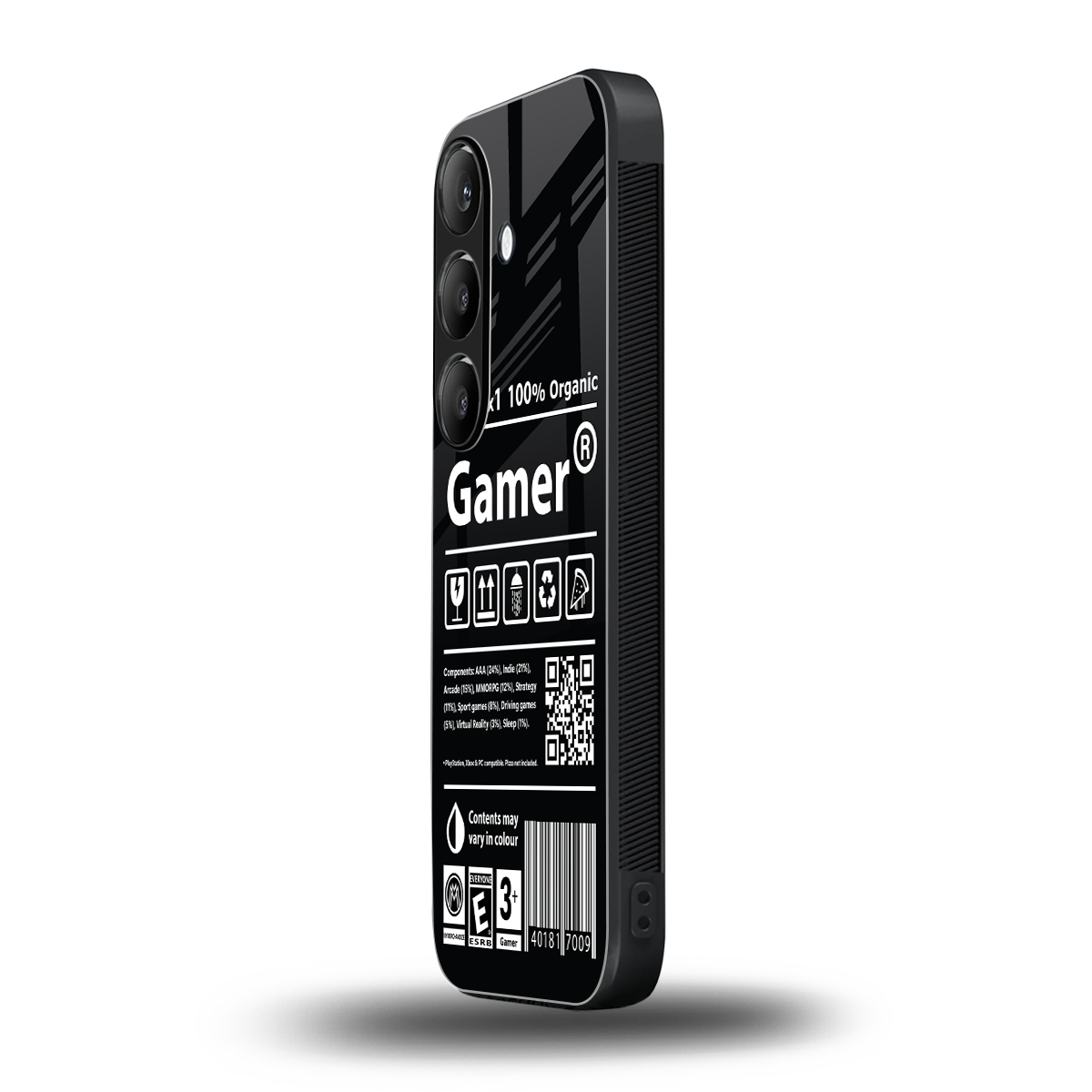 gamer back phone cover | glass case for samsung galaxy s23 plus