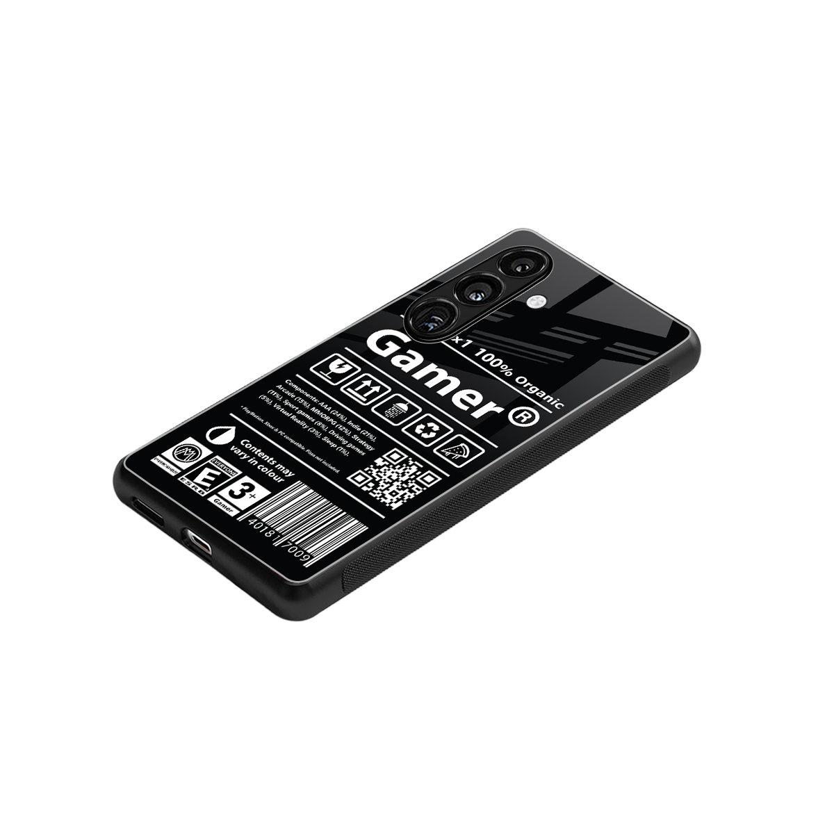 gamer back phone cover | glass case for samsung galaxy s23 plus