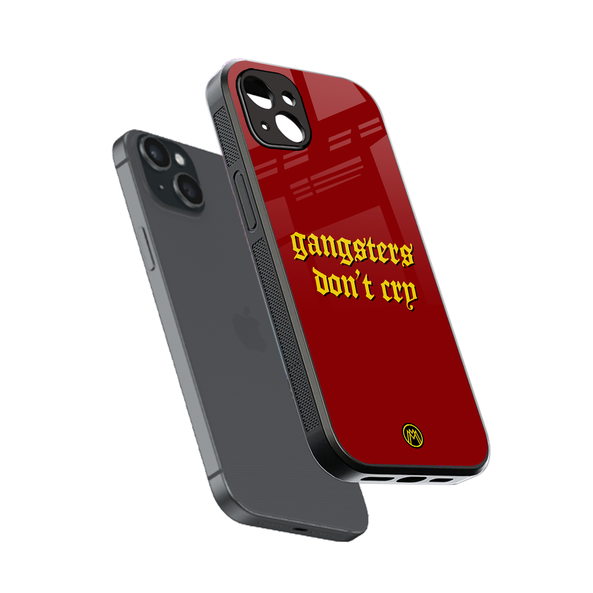 gangsters don't cry back phone cover | glass case for iphone 15 plus