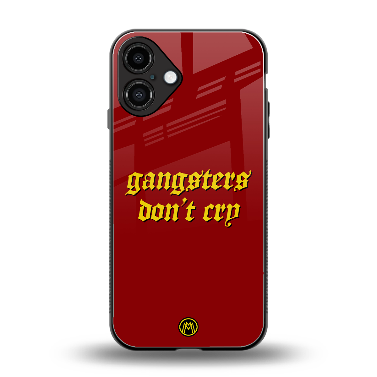 gangsters don't cry back phone cover | glass case for iphone 16 plus