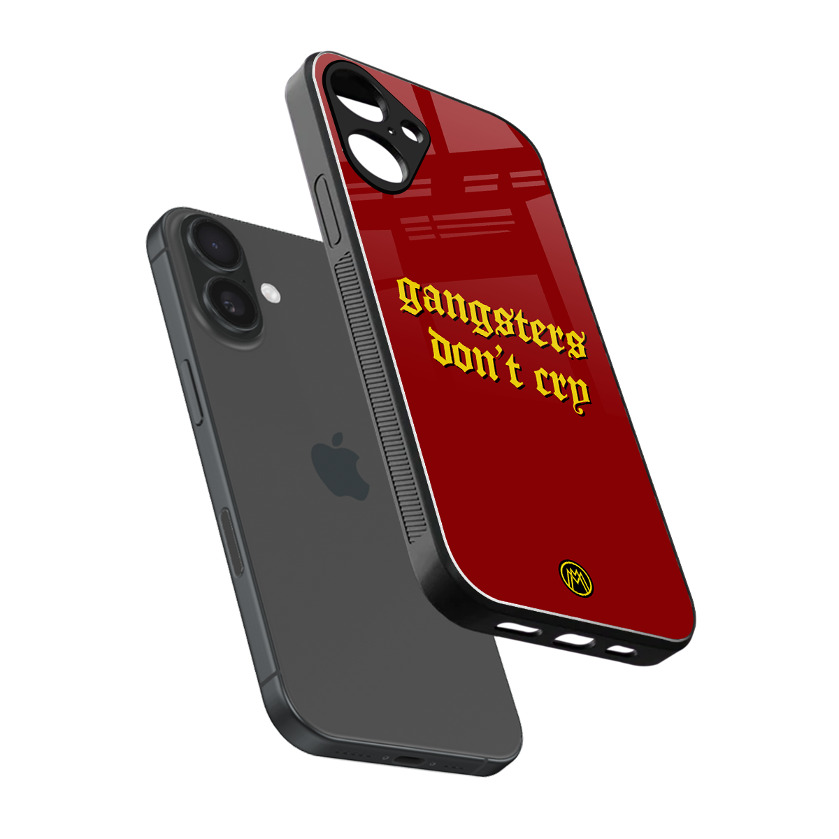 gangsters don't cry back phone cover | glass case for iphone 16 plus