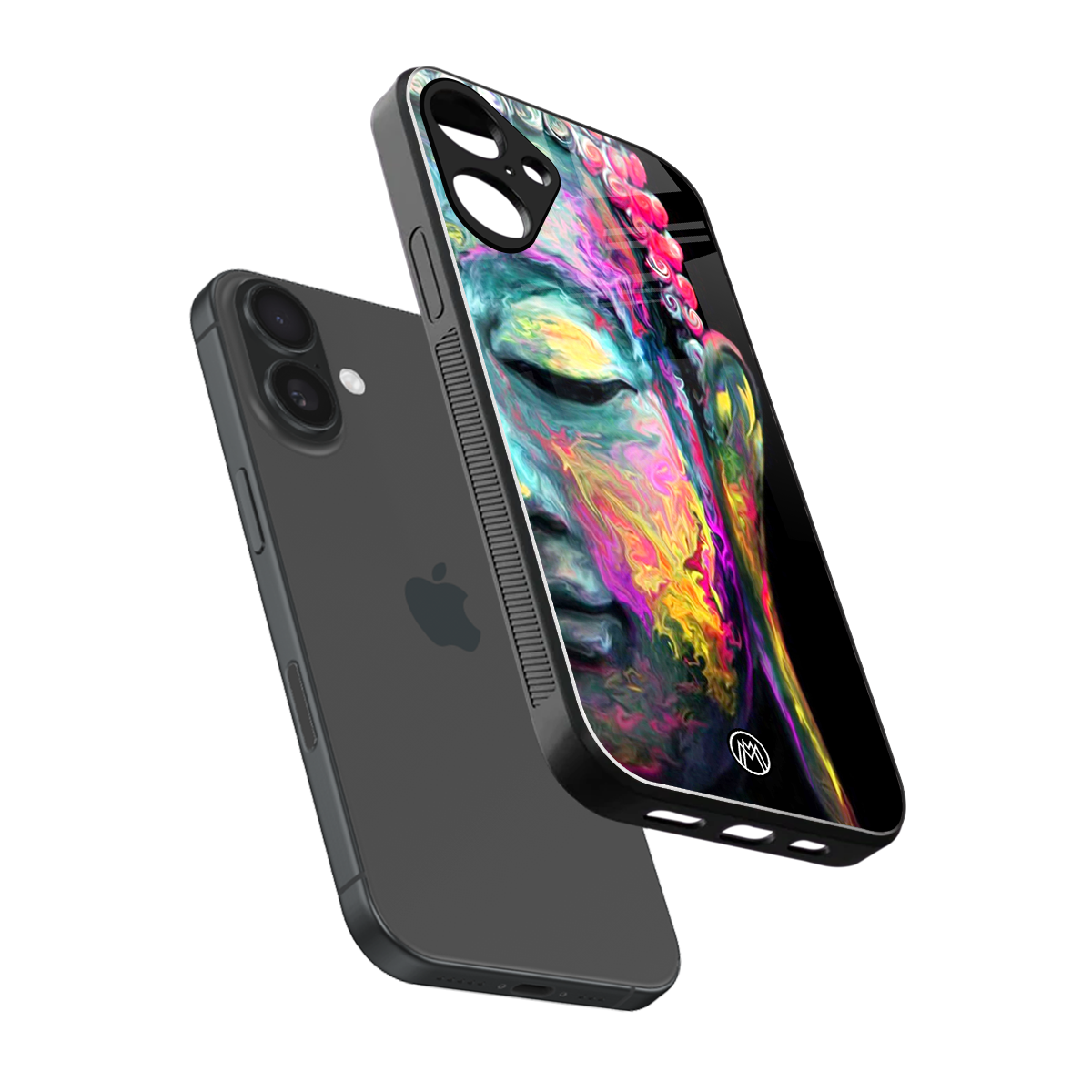 gautama buddha back phone cover | glass case for iphone 16 plus