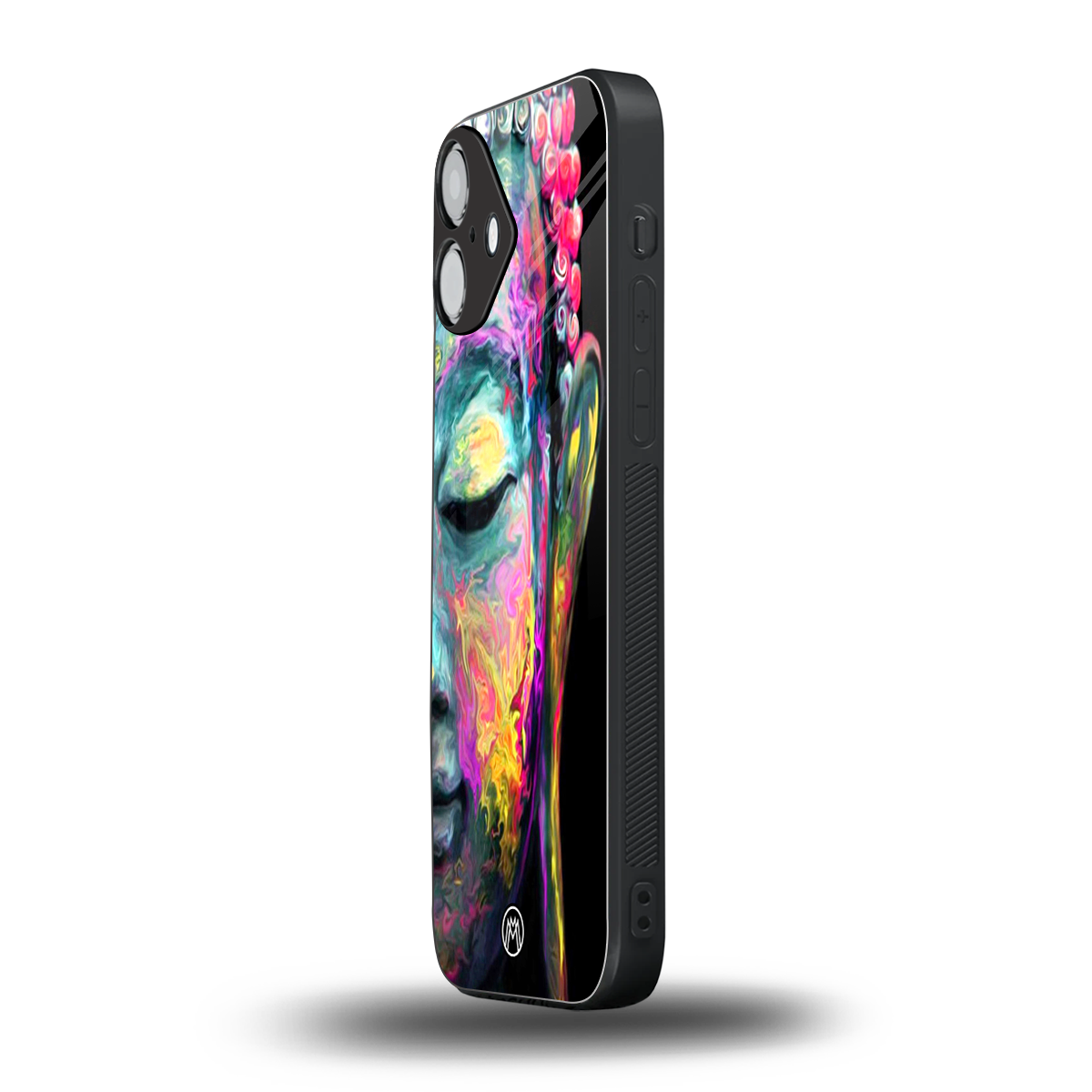 gautama buddha back phone cover | glass case for iphone 16 plus