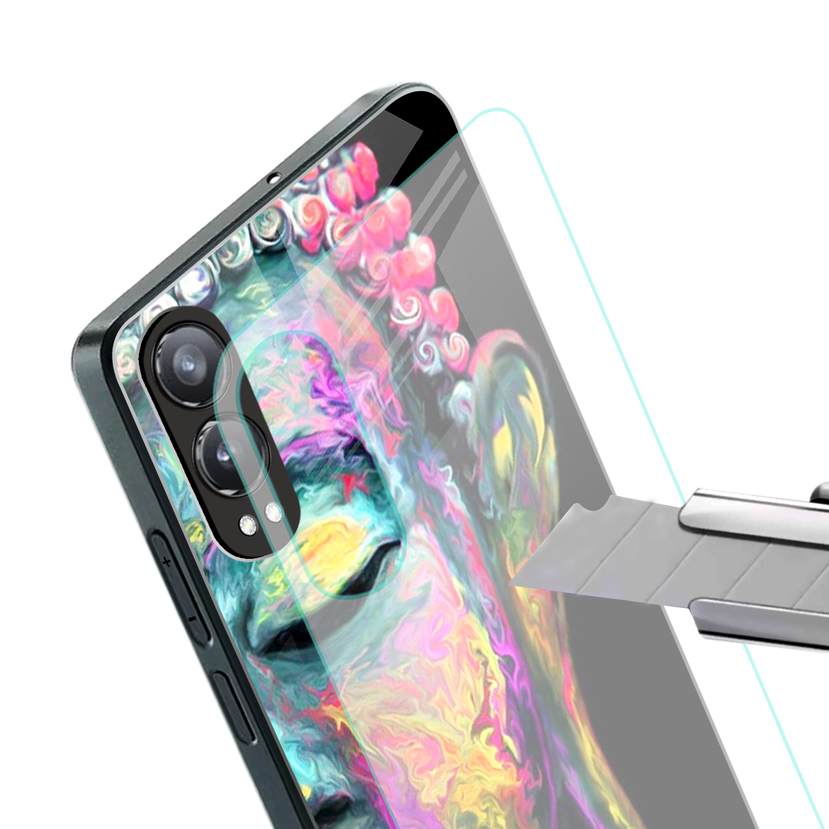 gautama buddha back phone cover | glass case for oneplus nord ce 4 lite