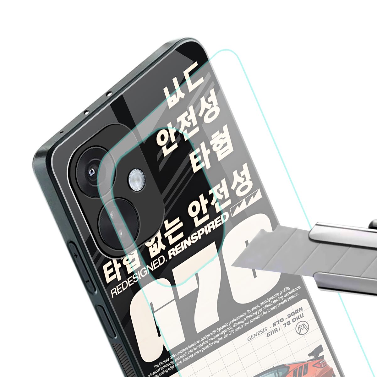 genesis g70 back phone cover | glass case for oneplus nord ce 3