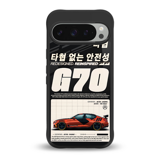 genesis g70 back phone cover | glass case for google pixel 9 pro