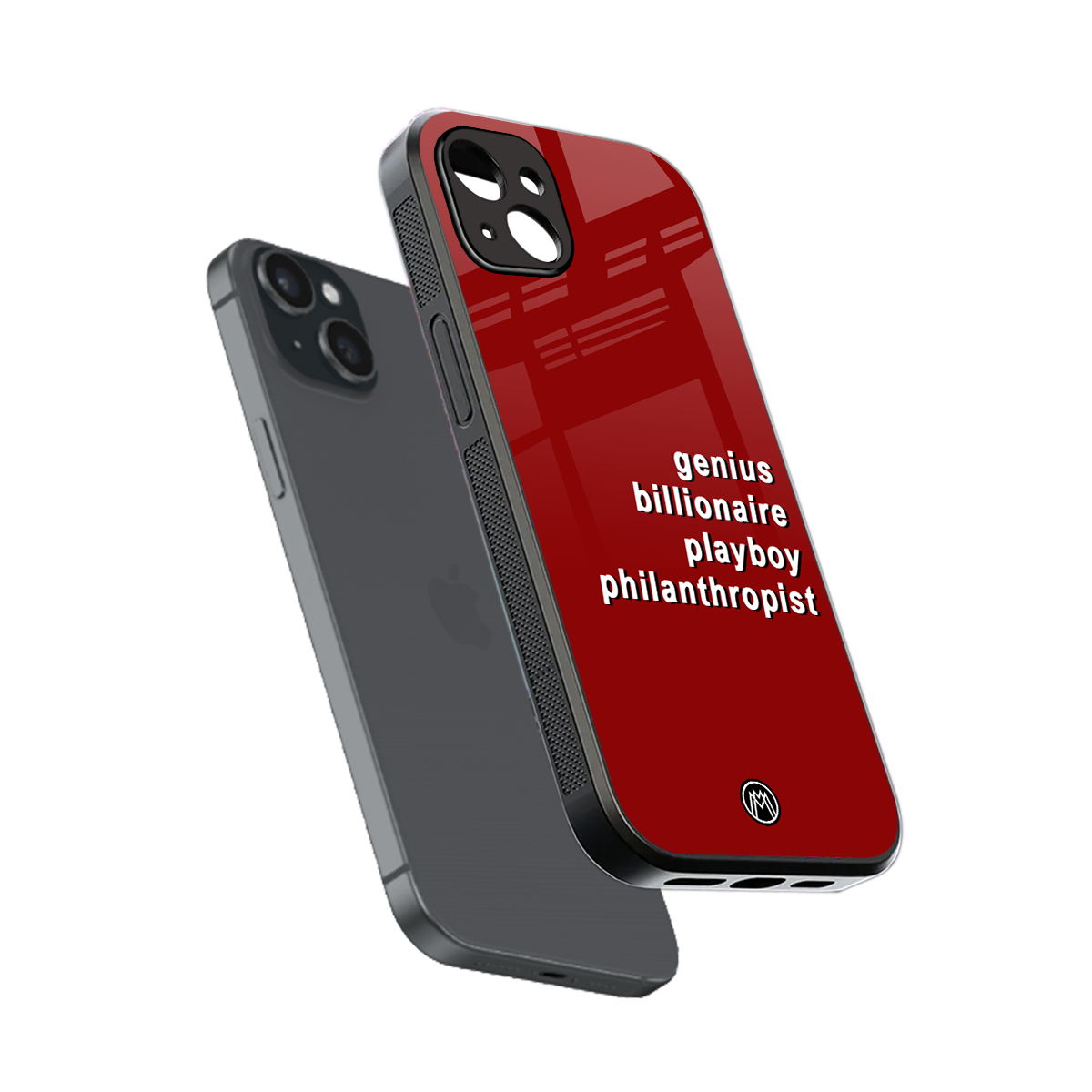 genius billionaire playboy philantrophist back phone cover | glass case for iphone 15 plus