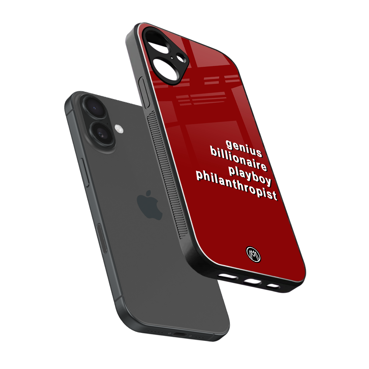 genius billionaire playboy philantrophist back phone cover | glass case for iphone 16 plus