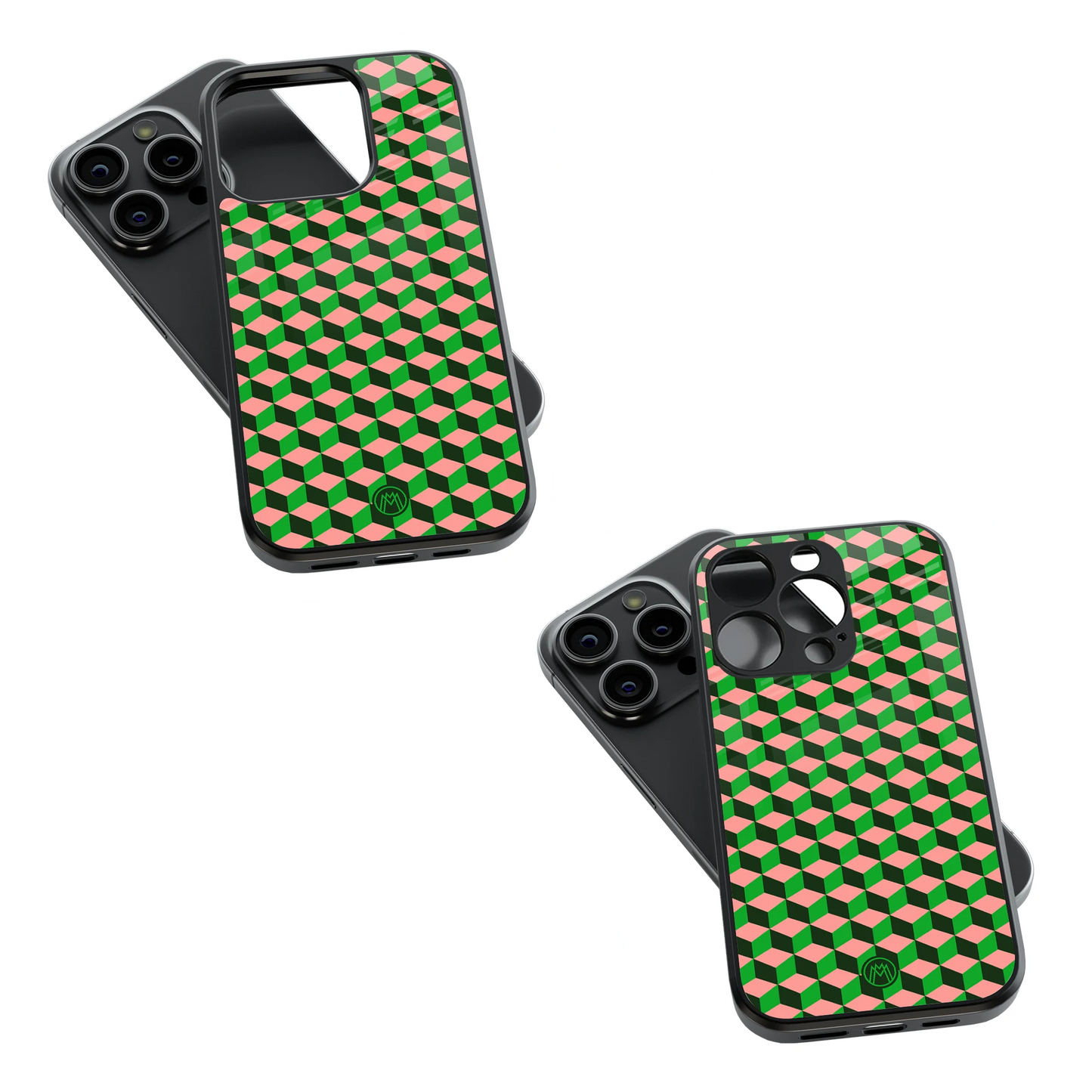 Trendy Glass Back Mobile Case for iPhone, Samsung, Redmi, OnePlus, Google Pixel, Motorola