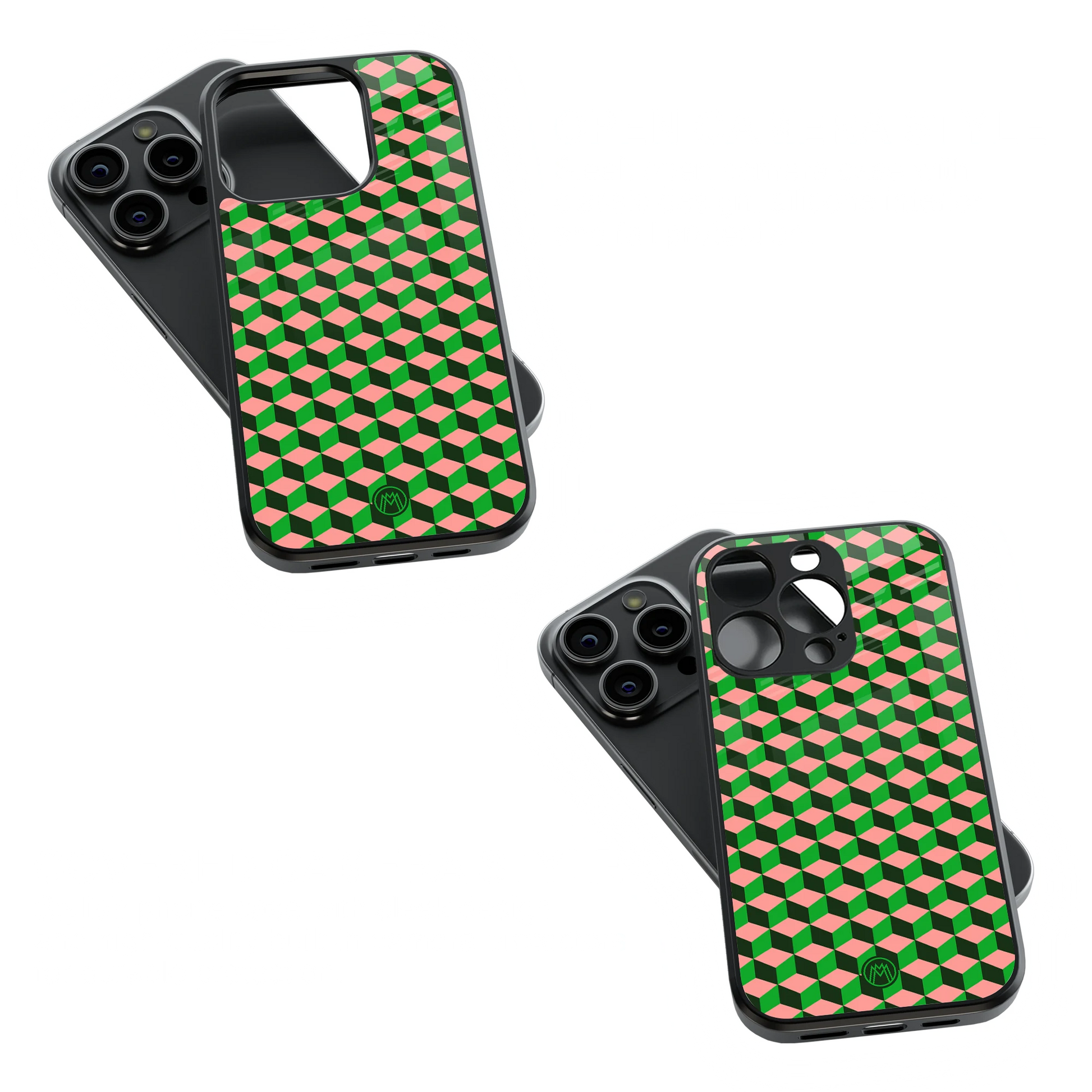 Trendy Glass Back Mobile Case for iPhone, Samsung, Redmi, OnePlus, Google Pixel, Motorola