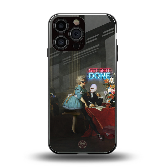 get shit done back phone cover | glass case for iphone 14 pro max
