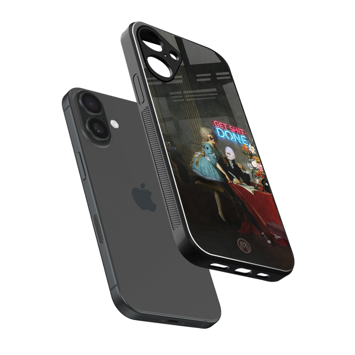 get shit done back phone cover | glass case for iphone 16 plus
