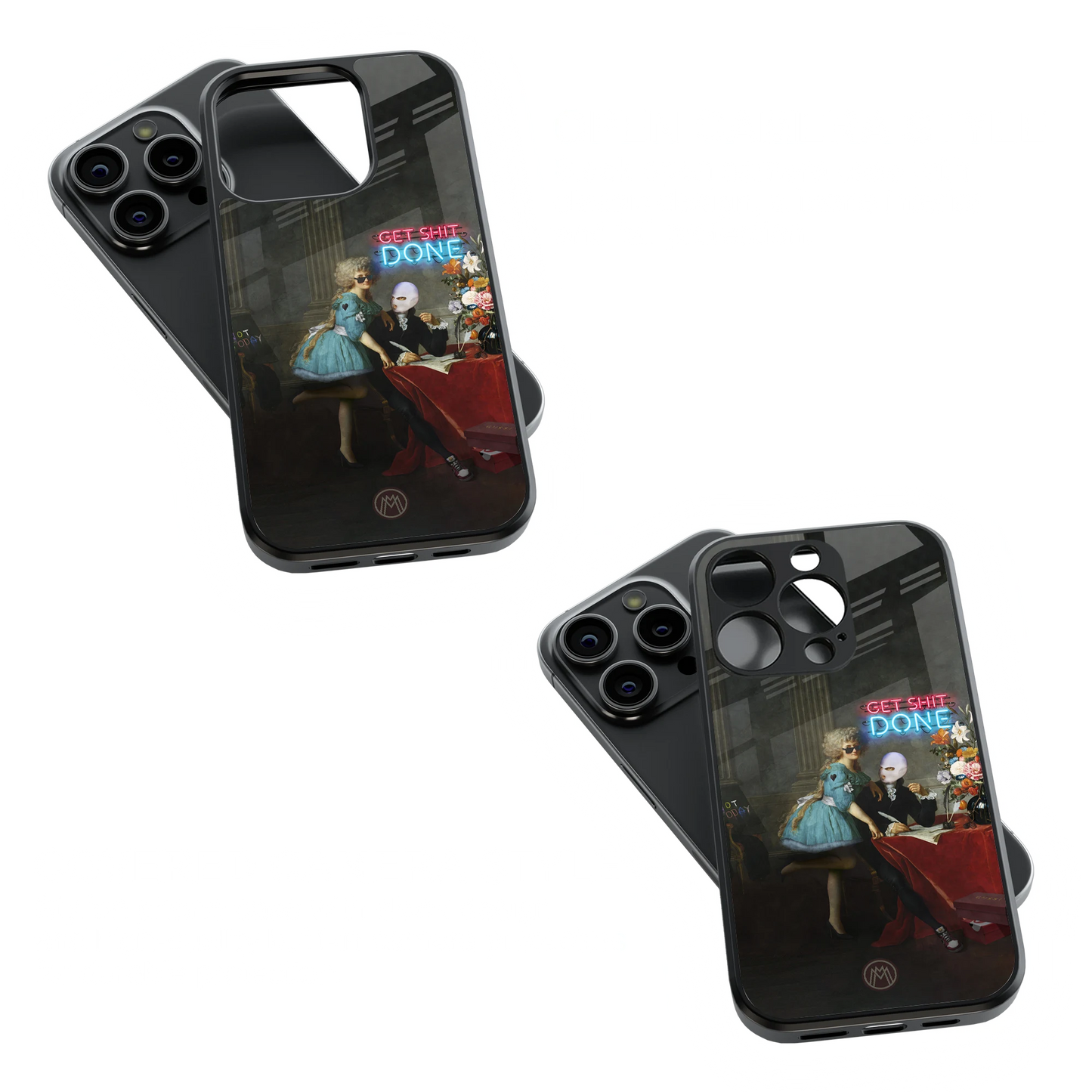 Trendy Glass Back Mobile Case for iPhone, Samsung, Redmi, OnePlus, Google Pixel, Motorola