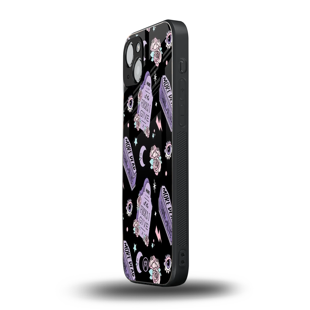 ghostly presence back phone cover | glass case for iphone 15 plus