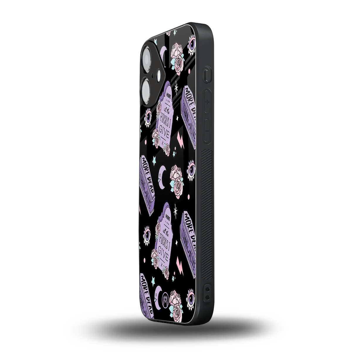 ghostly presence back phone cover | glass case for iphone 16 plus
