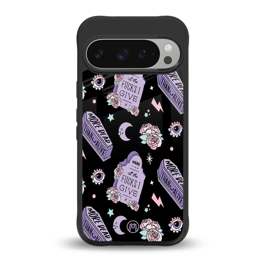 ghostly presence back phone cover | glass case for google pixel 9 pro