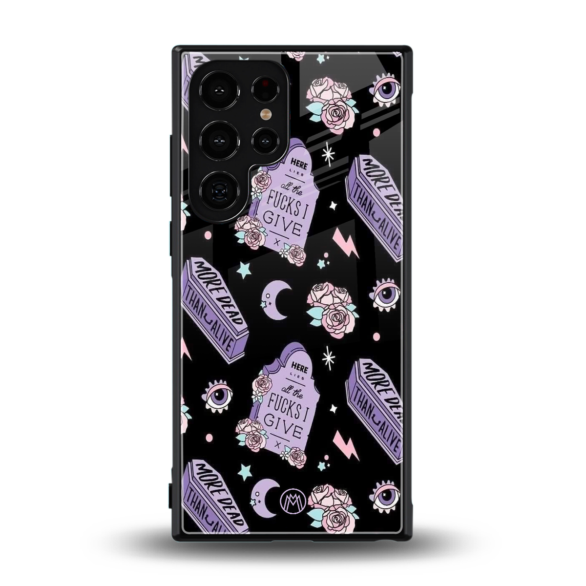 ghostly presence back phone cover | glass case for samsung galaxy s24 ultra
