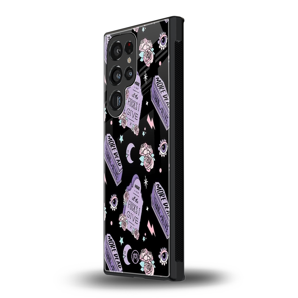 ghostly presence back phone cover | glass case for samsung galaxy s24 ultra