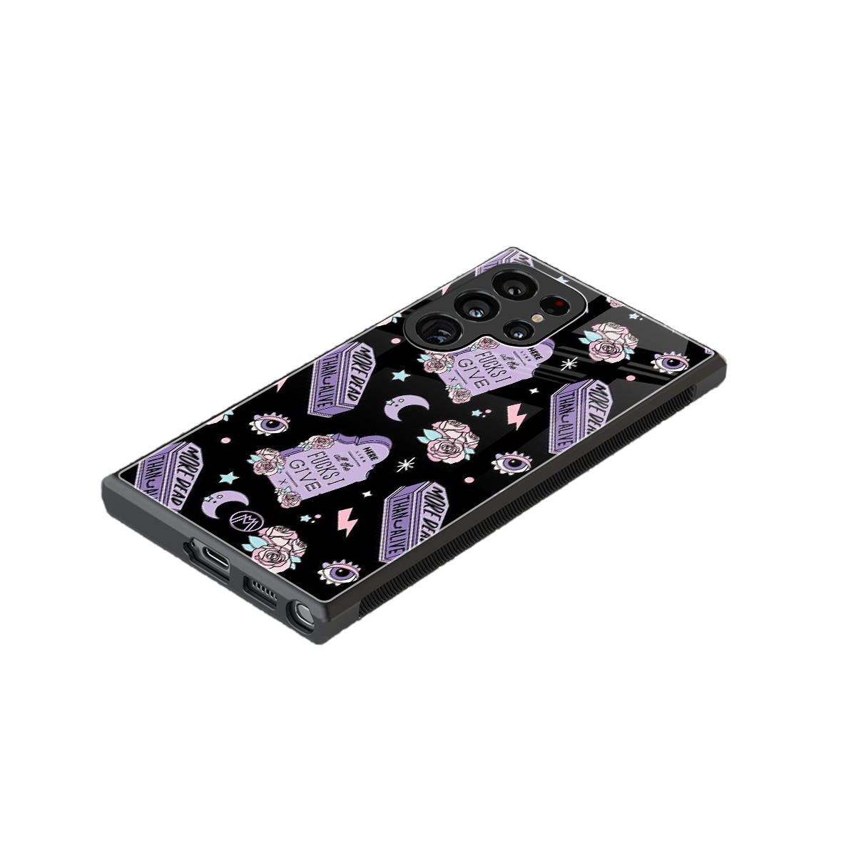 ghostly presence back phone cover | glass case for samsung galaxy s24 ultra