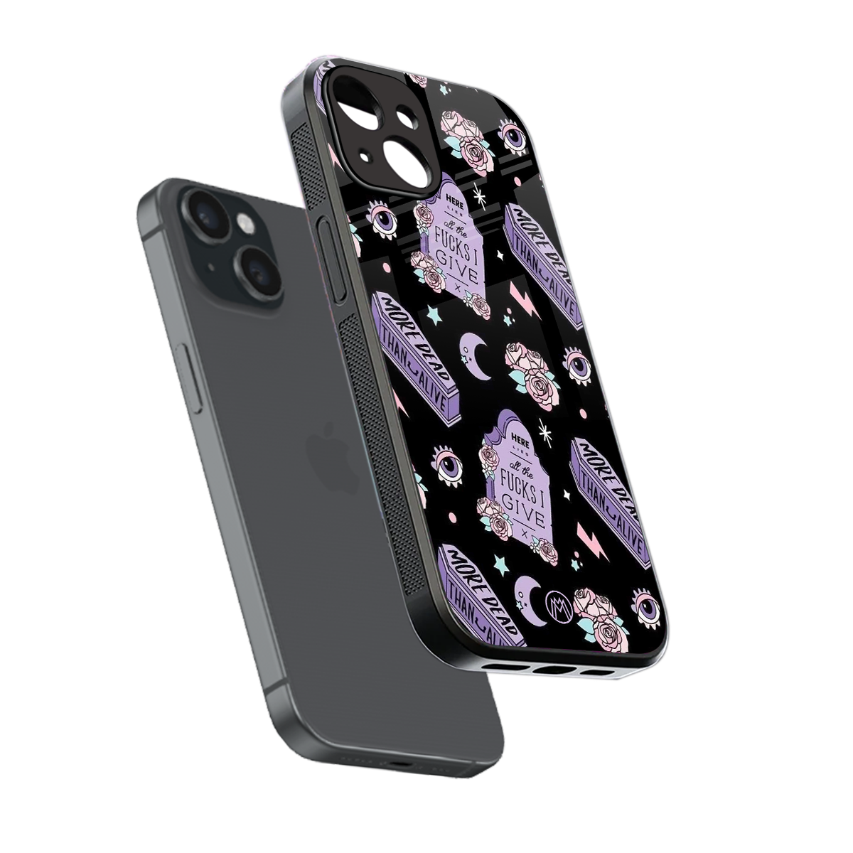 ghostly presence back phone cover | glass case for iphone 15