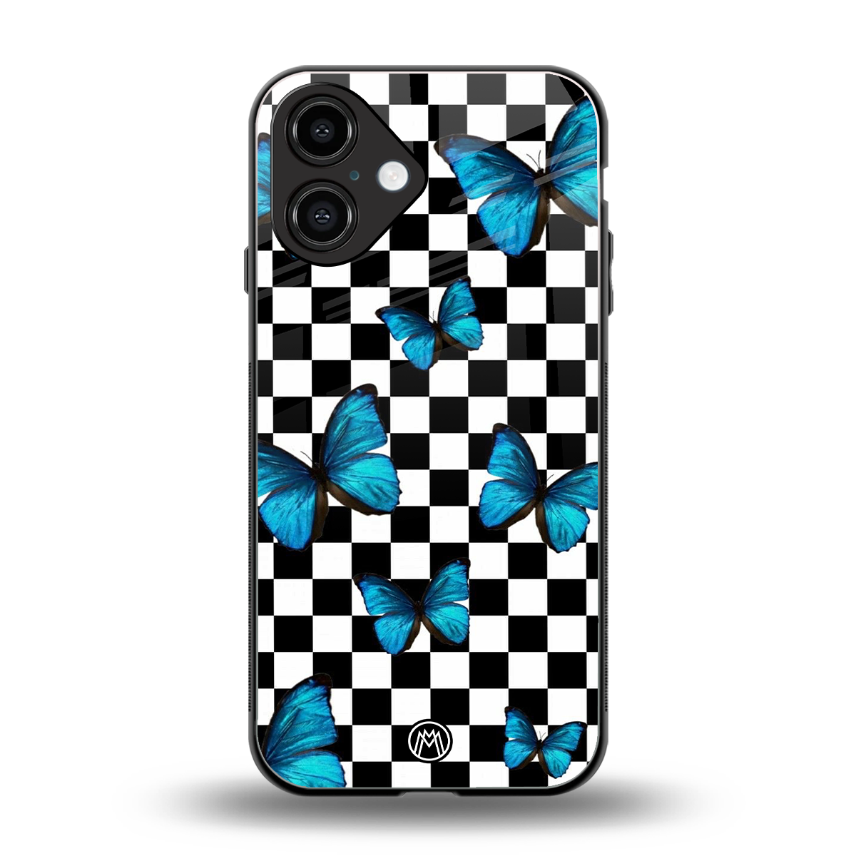 gimme butterflies back phone cover | glass case for iphone 16